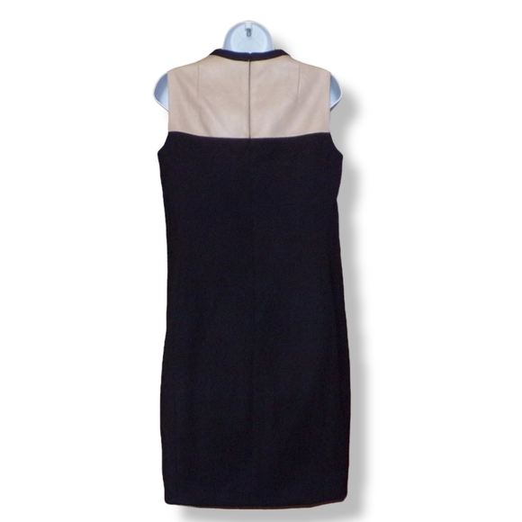 Akris Punto 100% Wool/Lamb Leather Dress - Picture 4 of 7